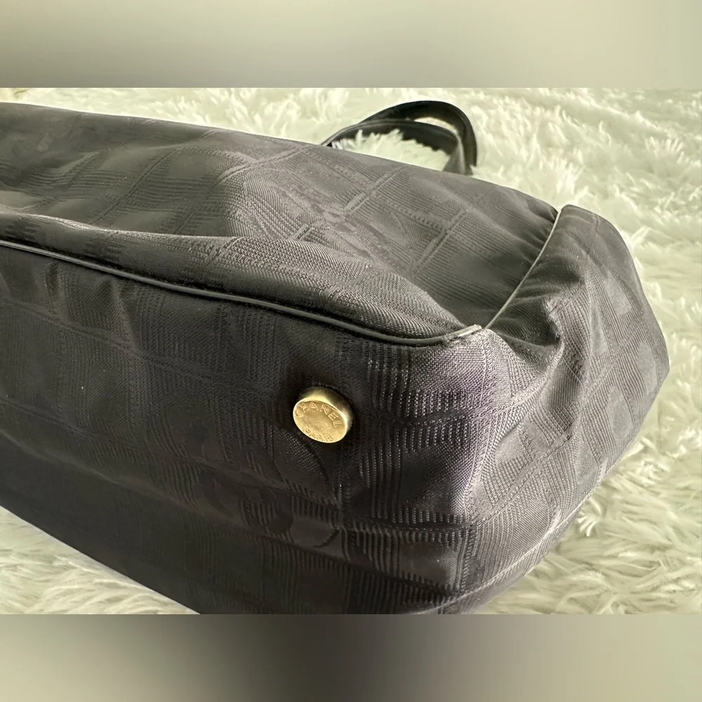 CHANEL Black Travel Line‎ Tote Bag Handbag